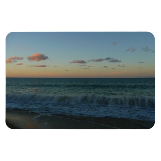 Íman Ondas caindo na paisagem de Sunset Beach (Horizontal)