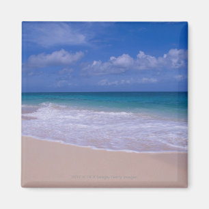 Íman Ondas de oceano que espumam no Sandy Beach