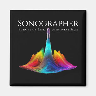 Íman Ondas de Ultrassom Coloridas por Sonógrafo