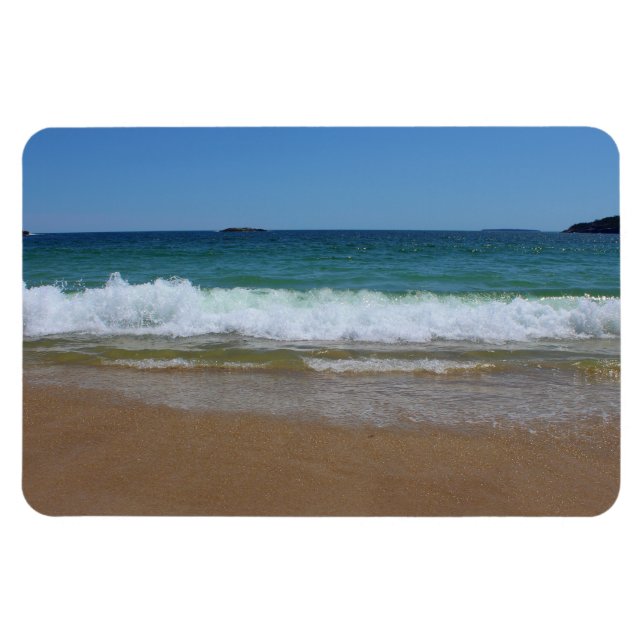 Íman Ondas oceânicas na praia de areia II (Horizontal)