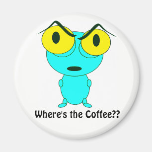 Íman Onde está o café, os desenhos animados