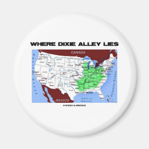 Íman Onde o beco de Dixie se encontra (o mapa dos