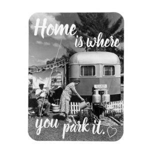 Íman Onde Você Estaciona Viagens vintage Trailer