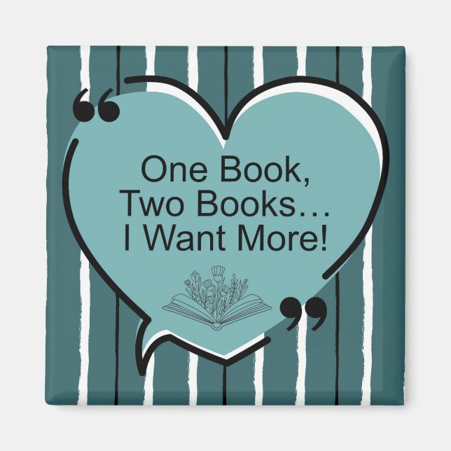 Íman One Book, Two Books...I Want More!  (Frente)