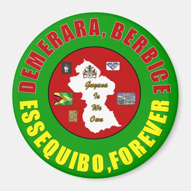 Íman One Guyana Magnet (Frente)