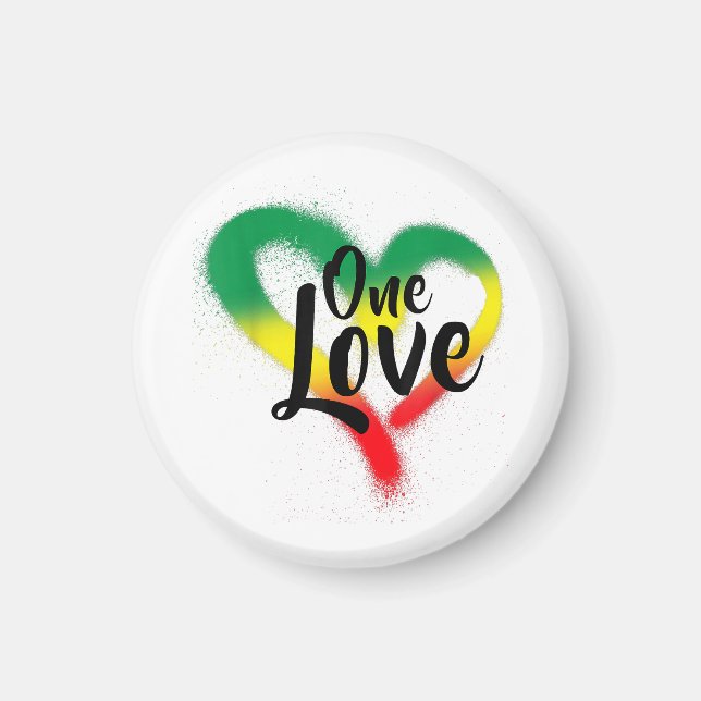 Íman One Love One Heart Reggae Vibes (Frente)