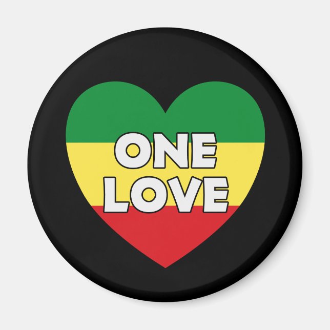Íman One Love Rasta Reggae (Frente)