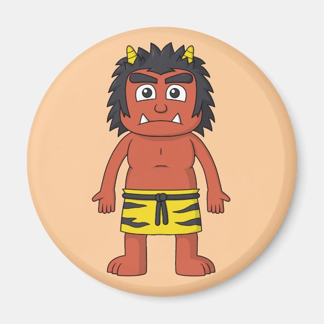 Íman Oni Vermelho Japonês (Frente)