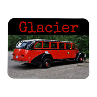 Íman Ônibus Vermelho do Parque Nacional Glacier 