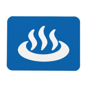 Íman Onsen ♨ Hot Primavera 温 泉 Sinal Japonês