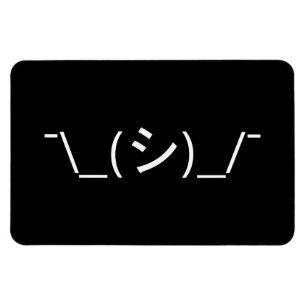Íman Oops ¯ do Emoticon da encolho de ombros \ japonê