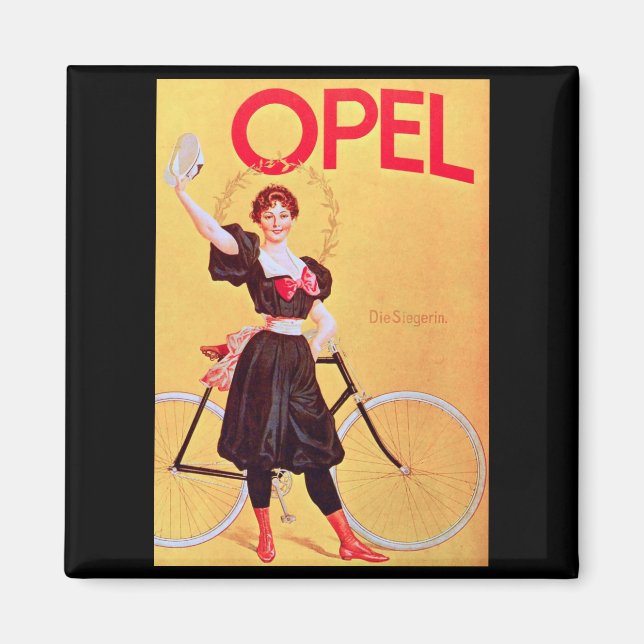 Íman Opel - Bicicleta de Poster (1900) (Frente)