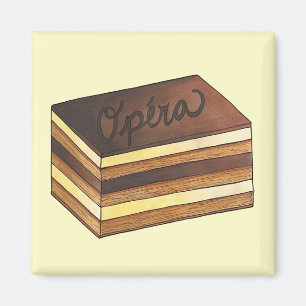Íman Opéra Cake French Paistry Patisserie Dessert Comid