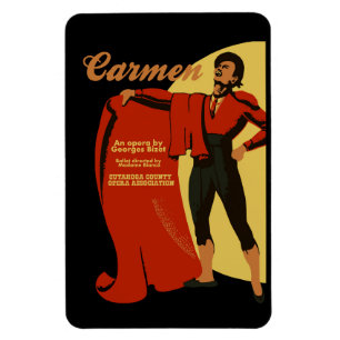 Íman Ópera retro de Carmen da arte do vintage