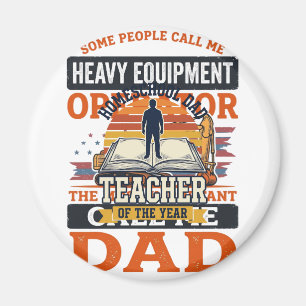 Íman Operador de Equipamento Pesado Pai Camisa Vintage 