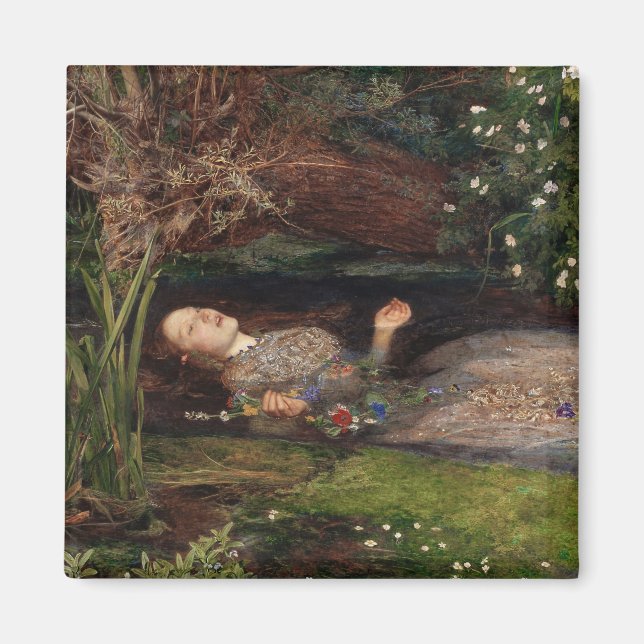 Íman Ophelia de John Everett Millais (Frente)
