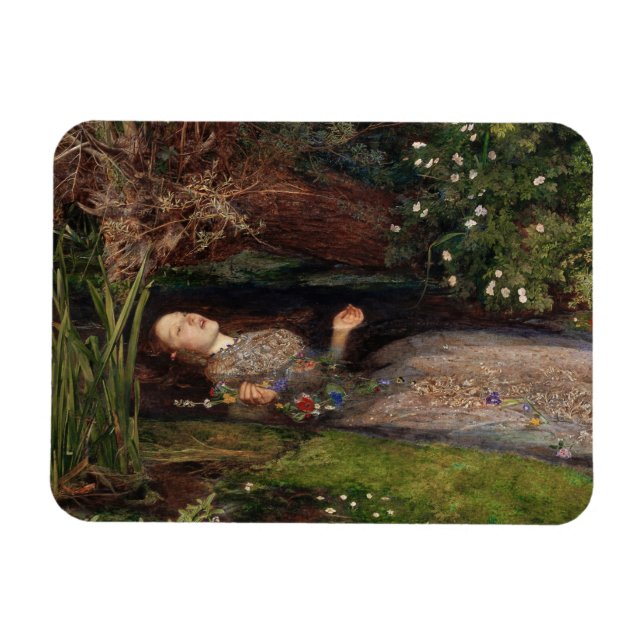 Íman Ophelia de John Everett Millais (Horizontal)