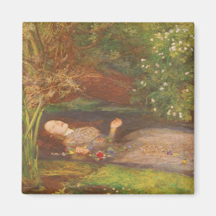 Íman Ophelia de Millais, Vintage Victorian Fine Art