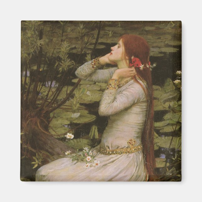 Íman Ophelia de Pond por John William Waterhouse (Frente)