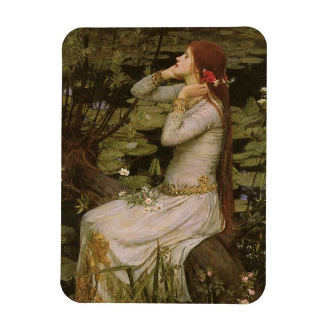 Íman Ophelia de Pond por John William Waterhouse (Vertical)
