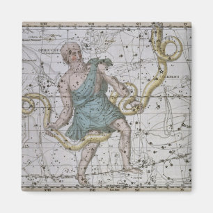 Íman Ophiuchus ou Serpentarius, 'de um atlas celestial