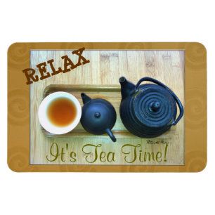 Íman Opinião aérea da fotografia do ajuste do chá