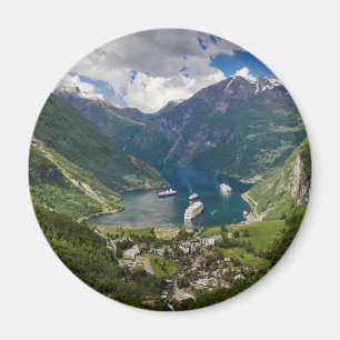 Íman Opinião de Noruega a Geiranger de Flydalsjuvet
