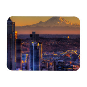 Íman Opinião do centro de Seattle, futebol da
