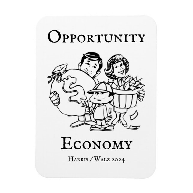 Íman Opportunity Economy Harris Walz 2024 (Vertical)