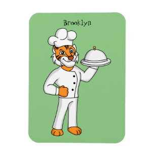 Íman Óptica de desenho animado de tigre engraçado