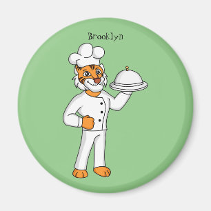 Íman Óptica de desenho animado de tigre engraçado