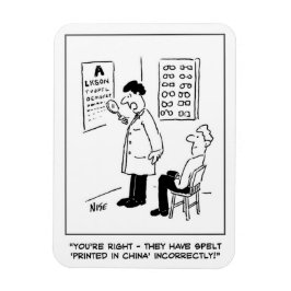 Íman Óptico fazendo um teste ocular