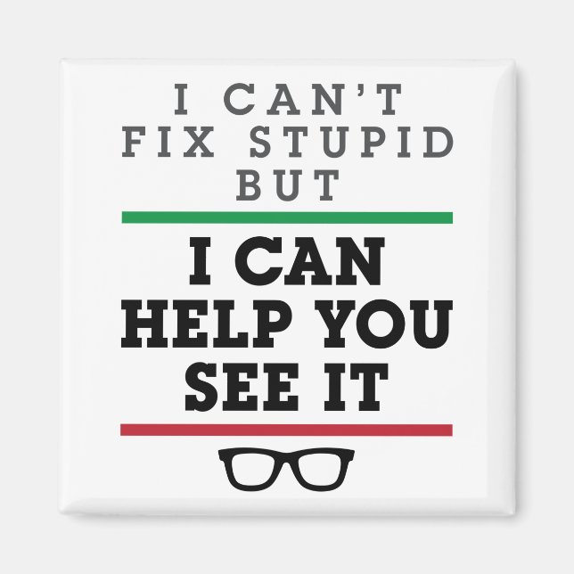 Íman Optometria Oftalmologia Optometria Ver Estúpidos (Frente)