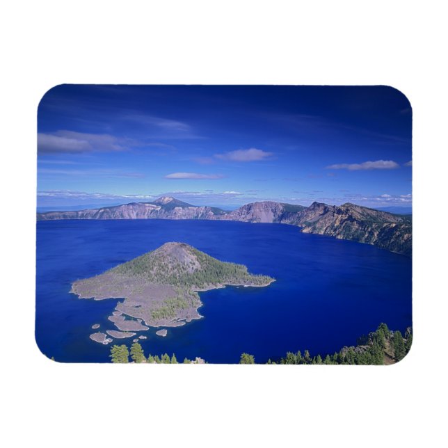 Íman OR, Crater Lake NP, Wizard Island and Crater (Horizontal)