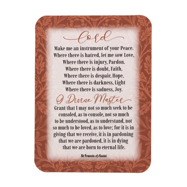 Íman Oração à Paz - Rua Francisco de Assis (Vertical)