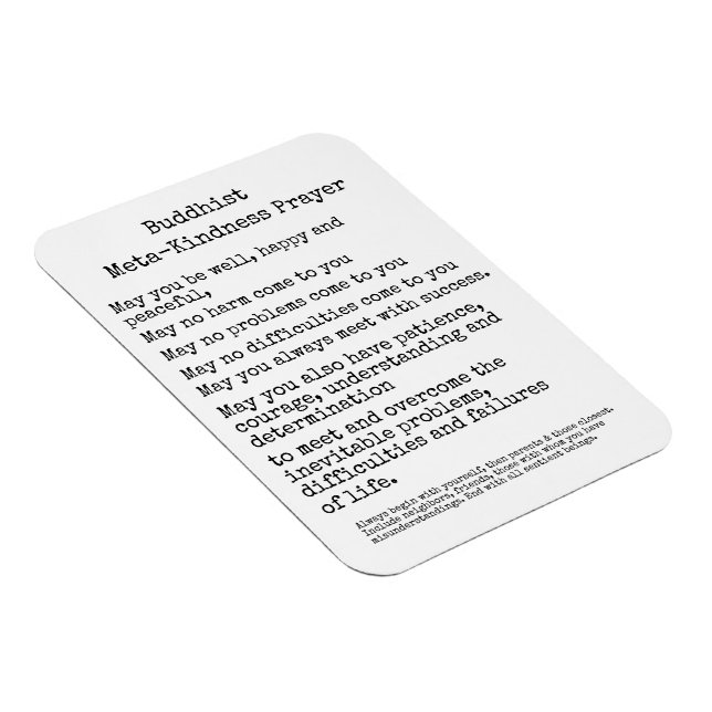 Íman Oração Budista de Metgentileza (Lado Direito)