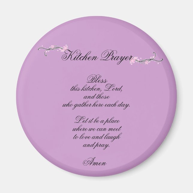 Íman Oração da cozinha - ímã (Frente)