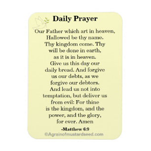 Íman Oração diária nosso pai KJV