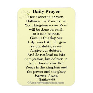 Íman Oração diária nosso pai NKJV