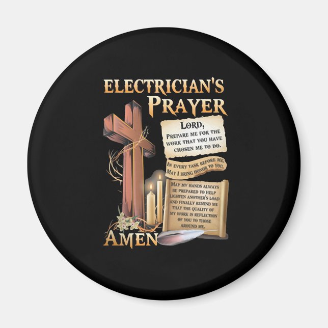 Íman Oração do eletricista Amen (Frente)