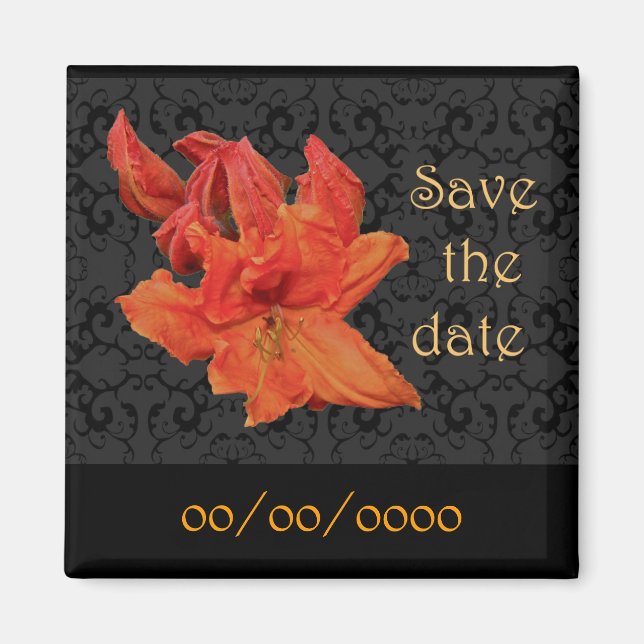 Íman Orange Azalea Blossoms (Frente)
