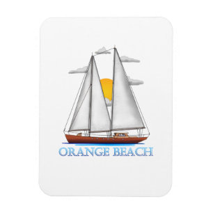 Íman Orange Beach Coastal Sailer Náutico