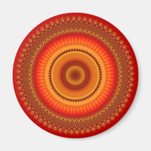 Íman Orange e Yellow Mandala