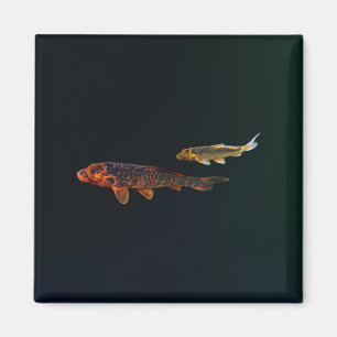 Íman Orange Koi e Dourado Koi