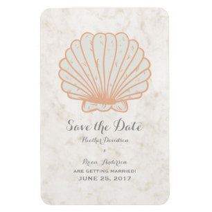 Íman Orange Rustic Seashell Salve a Data