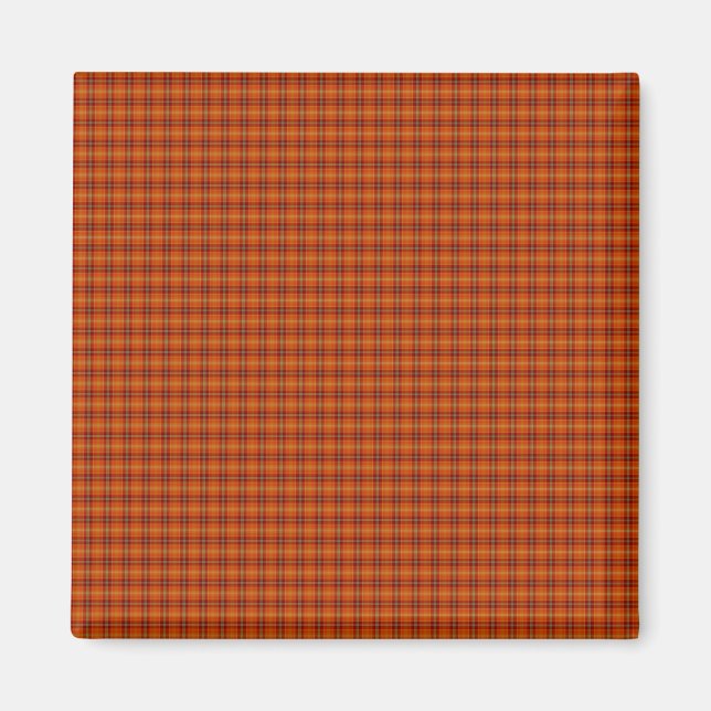Íman Orange Tartan Magnet (Frente)