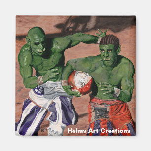 Íman Orc Gladiator Futebol Fantasia Magnet