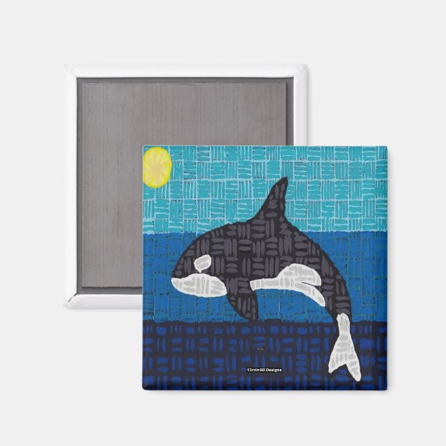 Íman Orca (quadrado) - Ímã (Front/Back)