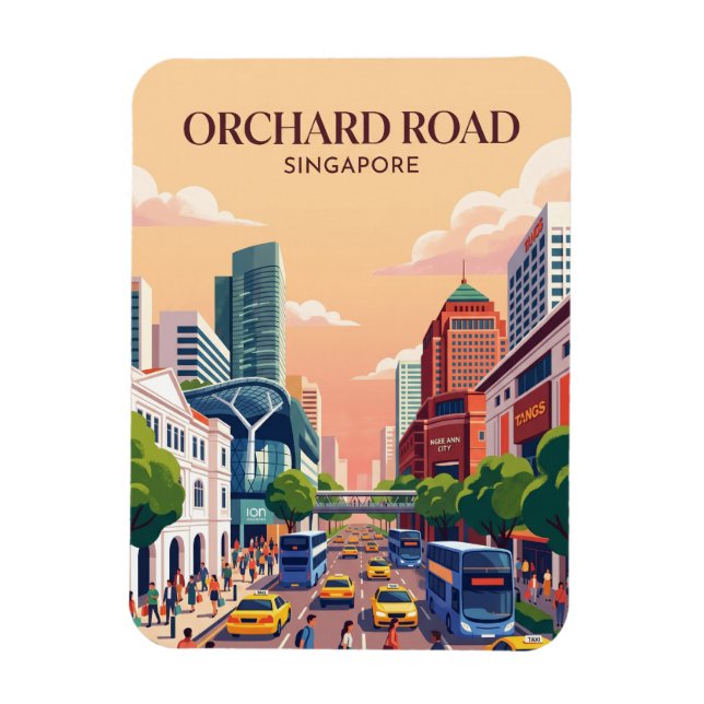 Íman Orchard Road Singapura (Vertical)