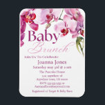 Íman Orchid Baby Brunch/Chá de fraldas<br><div class="desc">**Elegante Baby Brunch/Chá de fraldas Invitation Card Magnet- Rosa, Magenta e Branco com Orchid Floral Design** Par com os seus convites Celebre a próxima chegada do seu pequeno estilo com o nosso magnete **Baby Brunch/Chá de fraldas Invitation Card magnet** com uma delicada mistura de **rosa suave, magenta e branco nítido**,...</div>
